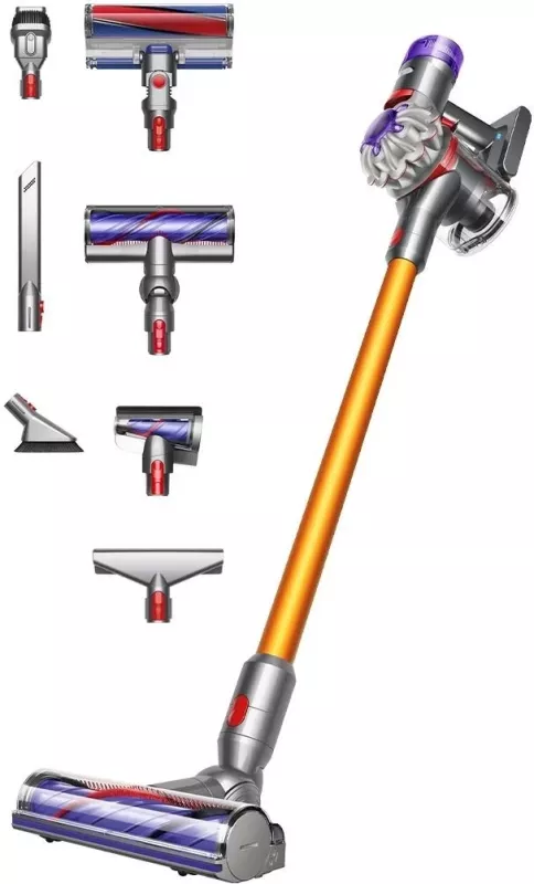 Fshesë me korrent Dyson V8 Absolute, pa qese, vertikale, e verdhë