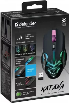 Maus wireless Defender Katana GM-511, 3200 DPI, 5 butona, i zi