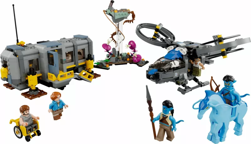 Set për ndërtim LEGO Avatar Floating Mountains: Site 26 & RDA Samson, 887 pjesë, Multikolor