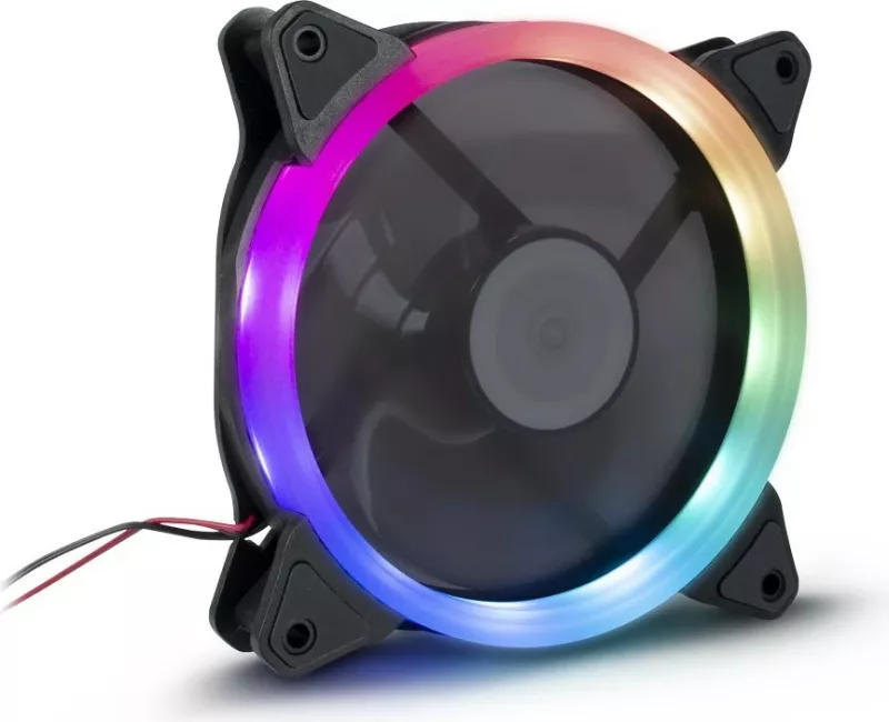 Ventilator Inter-Tech Argus RS-051 RGB, 12 cm, 900 RPM, 22 dB, 50.12 cfm, i zi