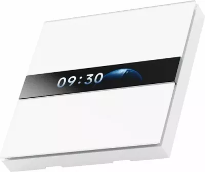 Switch smart Aqara Display Switch V1 EU WS-K02D, ekran 2.08\", Zigbee/Matter, 4 butona, i bardhë, 1 copë