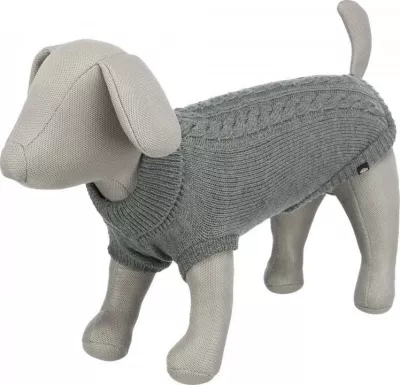 Pulover për qen Trixie Kenton L 55 cm, gri