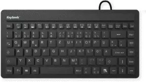 Tastierë mini KeySonic KSK-3230IN, me kabllo USB, QWERTZ, e zezë