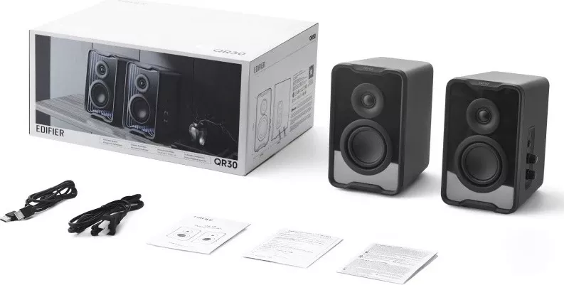 Altoparlantë Edifier QR30, Bluetooth, RGB, 30W, të zeza