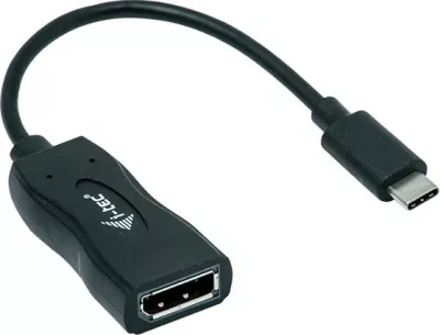 Adapter USB-C në DisplayPort i-tec, 4K/60Hz, 0.15m, i zi