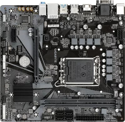Pllakë amë Gigabyte H610M H DDR4 V2, Micro ATX, DDR4, Intel, e zezë