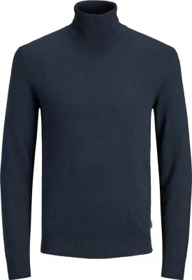 Xhemper për meshkuj Jack & Jones JJEEMIL Knit Roll Neck STS 12157417, blu