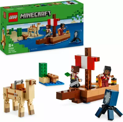 Set LEGO Minecraft 21259 Pirate Ship Voyage