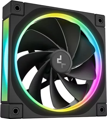 Ventilator kasë Deepcool FL12R-3 IN 1, 12 cm, ARGB, set prej 3 copë, zi