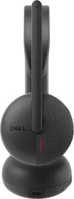 Kufje Dell WL3024, me kabllo & pa kabllo, për thirrje/muzikë, USB Type-C, Bluetooth, Zezë