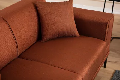 Divan dy ulës, ngjyrë e kuqe qeramike, Horizon