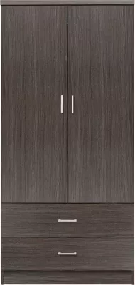 Dollap 2 dyer me 2 sirtarë FH338.01 Zebrano 80x42x181