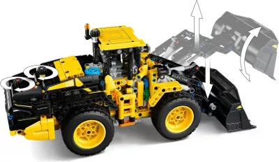 Set LEGO Technic Volvo L120 Electric Wheel Loader, 973 pjesë, për fëmijë 9+ vjeç, e verdhë/zezë