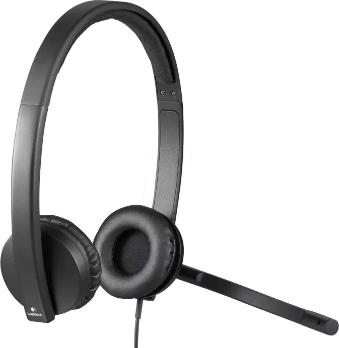 Kufje Logitech H570e (981-000575), stereo, USB, me mikrofon me anulim zhurme, të zeza