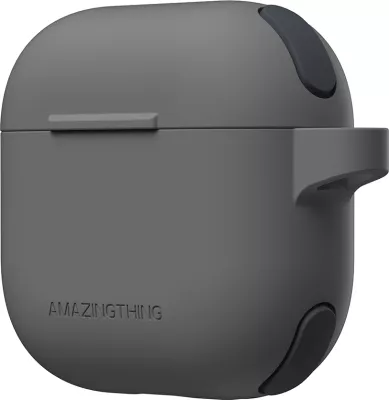 Mbështjellës AmazingThing Omni Case për AirPods 4, i zi