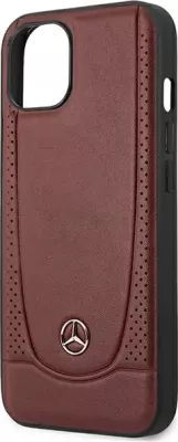 Mbështjellës Mercedes Leather Urban për iPhone 14 Plus 6.7", lëkurë natyrale, Kuq