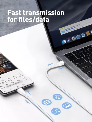Kabllo karikimi dhe të dhënash USB-C në USB-C LDNIO LC612C 65W 2m, e gjelbër