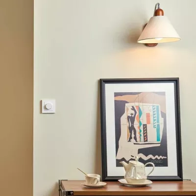 Ndërprerës dimer smart Aqara Dimmer Switch H2 KD-R01D-W, Matter/Thread+Zigbee, monitorim energjie, i bardhë, 1 copë