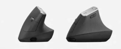 Maus ergonomik vertikal Logitech MX Vertical 4000 DPI, Bluetooth + Unifying, USB-C, i zi