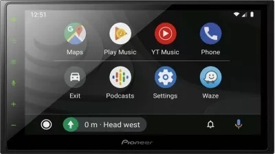 Sistem multimedial Pioneer SPH-DA250DAB, 6.8 inç, Bluetooth, Apple CarPlay, Android Auto, i zi