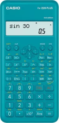 Kalkulator shkencor Casio FX-220PLUS-2, 2-line, 181 funksione, bateri, blu, BOX