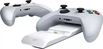 Karikues dual për kontrollera Xbox PDP Metavolt Ultra Slim, i bardhë