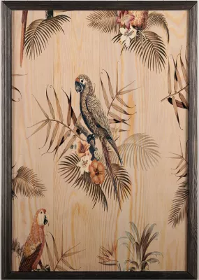 Pikturë dekorative me kornizë druri, Bird Heaven XL, shumëngjyrëshe, Wallity, 50x70cm