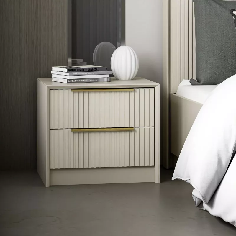 Komodinë Hanah Home, Kale Luxe - 7938, ngjyrë guri