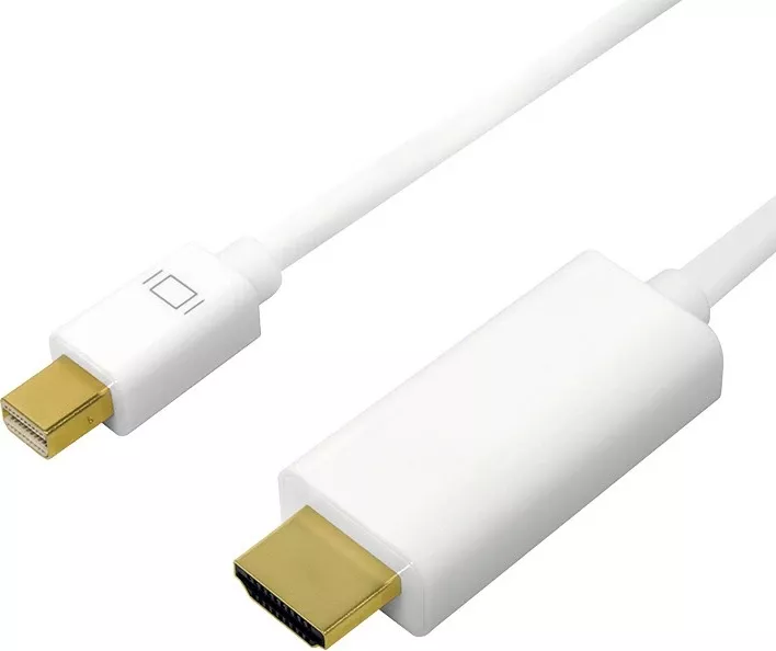 Kabllo Mini DisplayPort në HDMI LogiLink CV0124, 3m, e bardhë