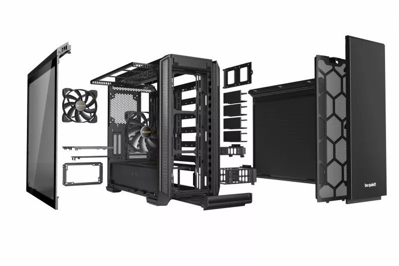 Kasë Be Quiet! Silent Base 601 Window, Midi Tower, ATX, EATX, micro ATX, Mini-ITX, e zezë