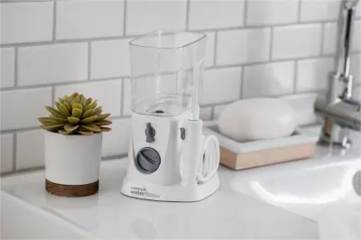 Irigator dhëmbësh Waterpik WF-310, 3 nivele intensiteti, 2 koka, USB Type-C, bardhë