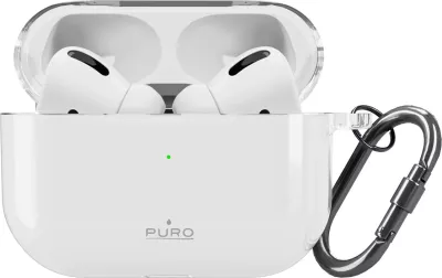 Mbështjellës për AirPods Pro 3 Puro 0.3 Nude, TPU, me karabinë, transparent
