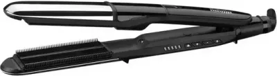 Drejtues flokësh, BaByliss ST496E, 170-230°C me avull, pllaka 39 mm, jonizim, i zi
