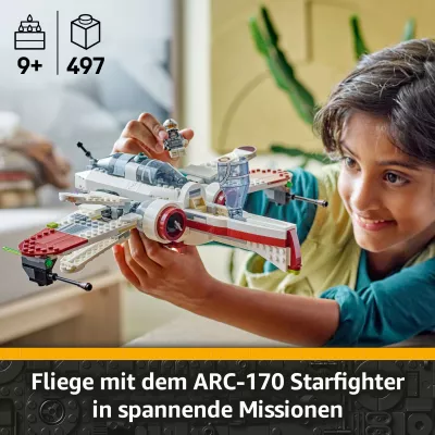 Set ndërtimi LEGO Star Wars ARC-170 Starfighter, shumëngjyrësh