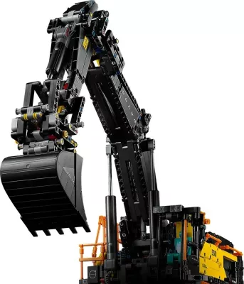 Set LEGO Technic Volvo EC500 Hybrid Excavator, 42215, për të rritur, e zezë/verdhe