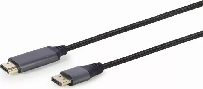 Kabllo HDMI- DisplayPort Gembird, type-A, 4K, 1.8 m, e zezë 