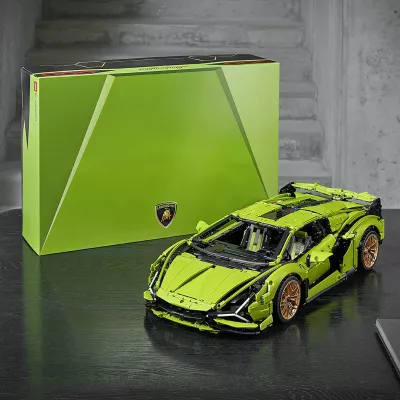 Set ndërtimi LEGO Technic Lamborghini Sián FKP 37, 8 vjeç e lart, Plastik, 457 pjesë, shumëngjyrësh