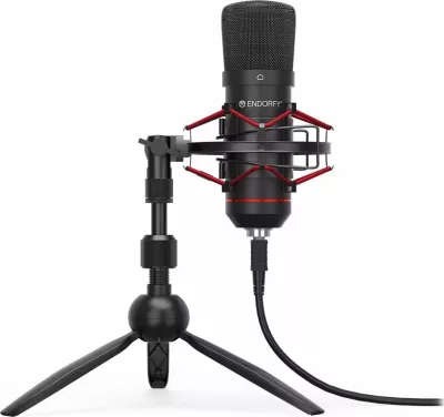 Mikrofon Endorfy Solum T (EY1B002) USB, kardioid, me tripod, i zi
