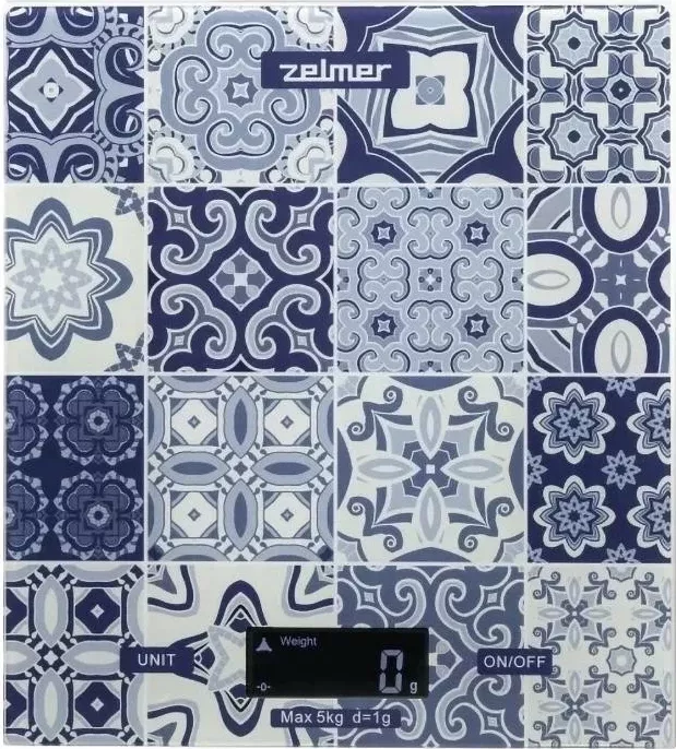 Libra kuzhine elektronike Zelmer ZKS1100C, xham, 5kg, kaltër