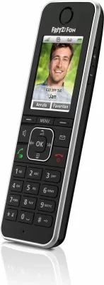 Telefon pa kabëll AVM FRITZ!Fon C6, DECT, Ekran, 300 kontakte, ID thirrës, E zezë