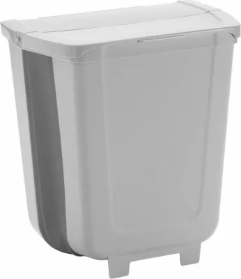 Kosh plehrash kampingu BRUNNER Pillar Fold-Away 7427022N, i palosshëm, me kapak, montim në dysheme ose me varëse, bardhë/gri