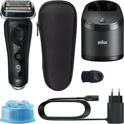 Makinë rroje Braun Series 9 9352cc Sport, 4 koka, Li-Ion, e zezë/gri