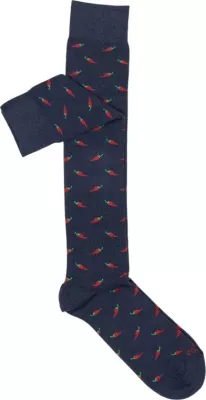 Çorape të gjata për meshkuj YOS Peperoncino, blu