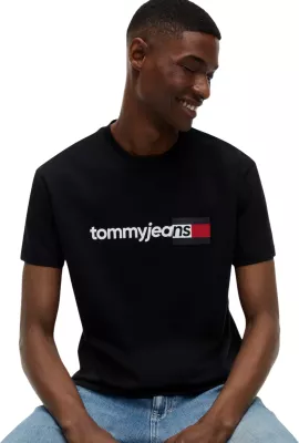 Maicë për meshkuj Tommy Hilfiger Jeans DM0DM23406, e zezë [Madhësia: M]