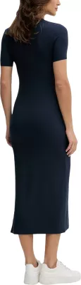 Fustan i gjatë për femra Calvin Klein Jeans MODAL RIB SS DRE LV044C902G, blu e errët [Madhësia: XS]