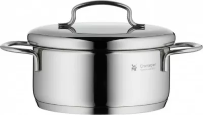 Tenxhere e vogël WMF Mini Kochtopf 14cm, kapak metalik, 0.9L, çelik inox