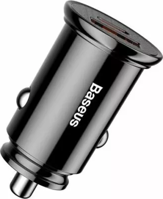 Karikues veture Baseus Circular CCALL-YS01 30W 1x USB-A + 1x USB-C 5A, i zi