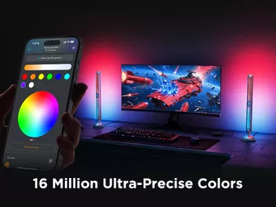 Set shufra ndriçimi smart gaming Govee Smart Gaming Lights Pro RGBIC Wi‑Fi/Bluetooth Matter 2 copë