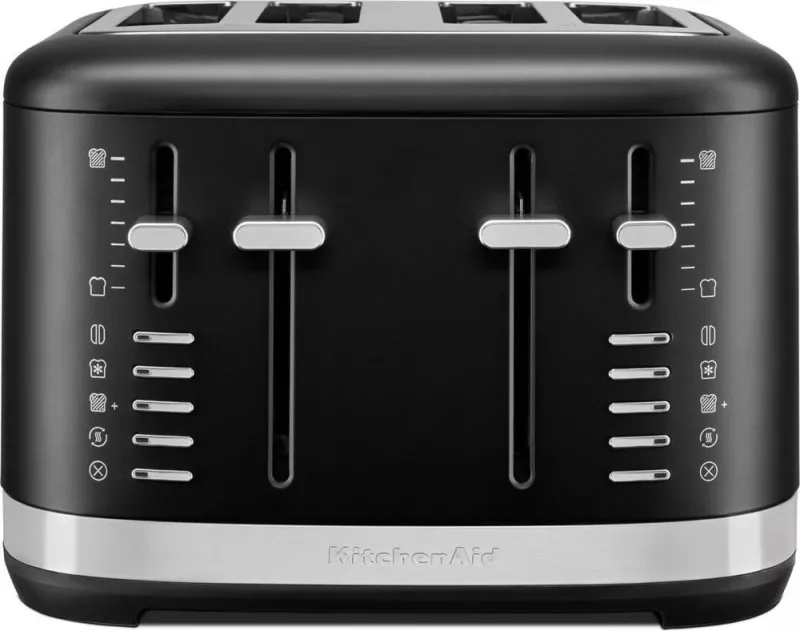 Tostier KitchenAid 5KMT4109EBM, 4 feta, çelik inox, e zezë