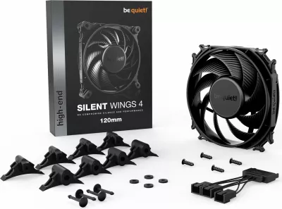 Ventilator Be Quiet! Silent Wings 4, 120mm, 18.9 dB, 48.7 cfm, i zi